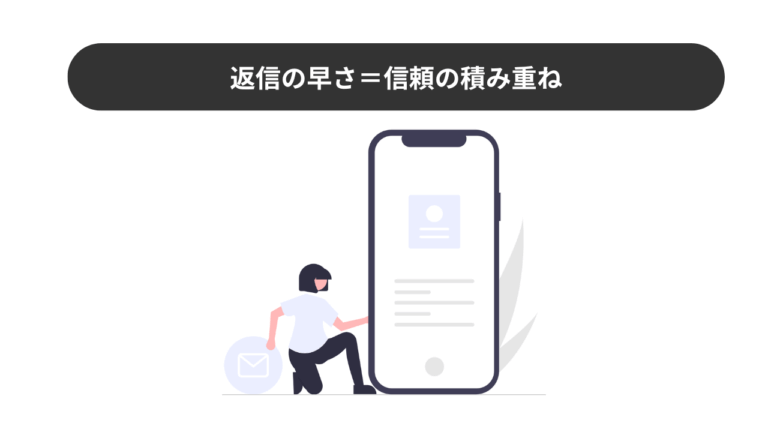 2. 返信の早さ＝信頼の積み重ね